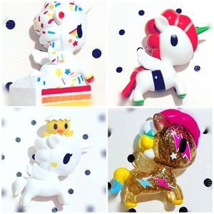 4 TOKIDOKI COLLECTIBLE FIGURINES